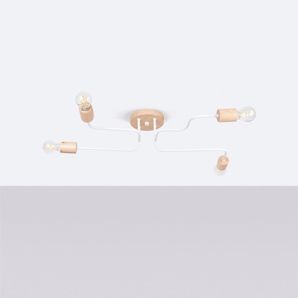 Plafoniera di colore naturale 58x75 cm Dazzle – Sollux-image-2