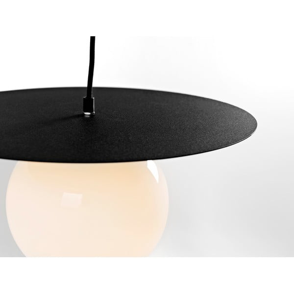 Lampadario nero con paralume in vetro ø 40 cm Skiva Ball - CustomForm-image-4