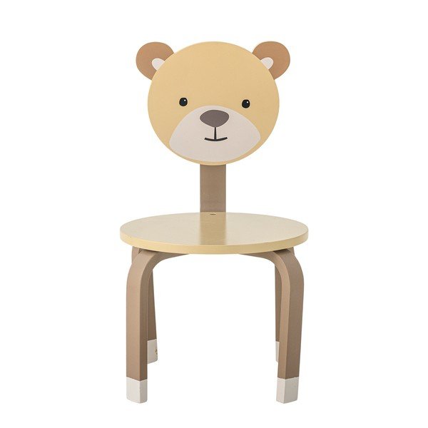 Sedia per bambini giallo chiaro e beige Marle - Bloomingville Mini-image-2