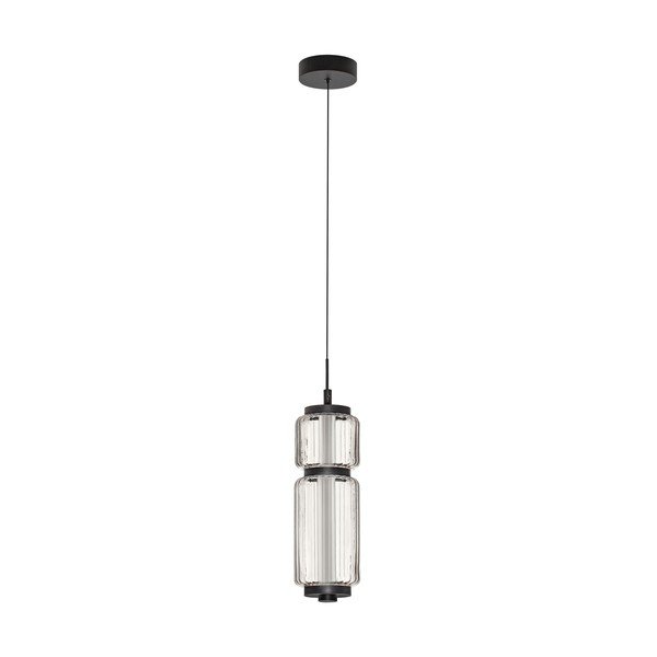 Lampadario LED nero opaco in vetro ø 12 cm Liesa – Nova Luce