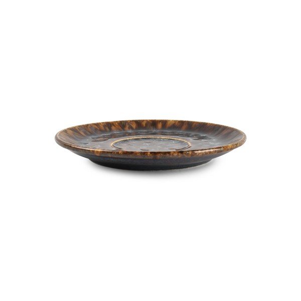 Piattino marrone in porcellana ø 15 cm Resto – BonBistro-image-1