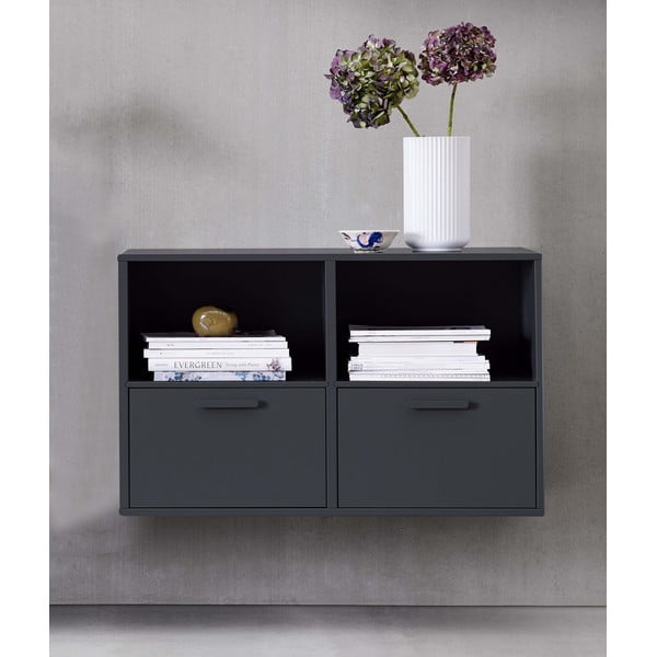 Cassettone nero a 2 ante Keep by Hammel - Hammel Furniture-image-1