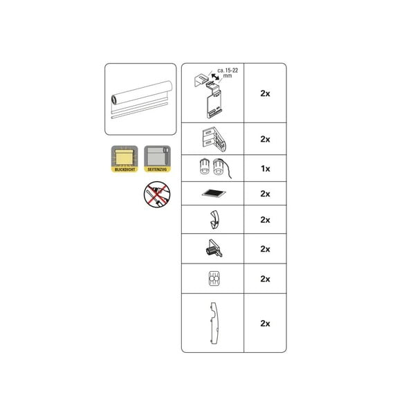 Tenda a pacchetto marrone 72,5x150 cm Mini Termo – Gardinia-image-3