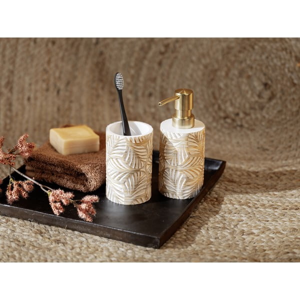 Set di accessori da bagno in poliresina beige Terralba - Wenko-image-1