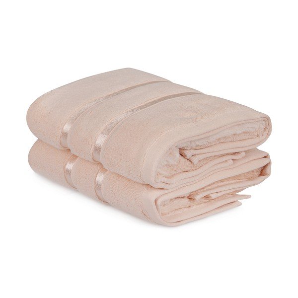 Set di 2 asciugamani in cotone arancione, 50 x 90 cm Dolce - Foutastic-image-3