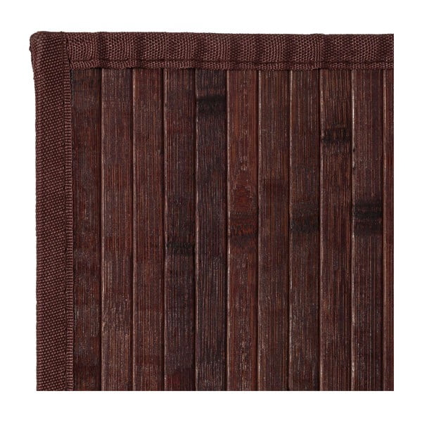 Tappeto in bambù marrone scuro 140x200 cm - Casa Selección-image-1