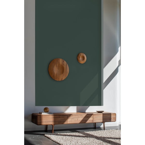 Mobile TV marrone in noce massiccio 220x45x45 cm Fawn – Gazzda-image-1