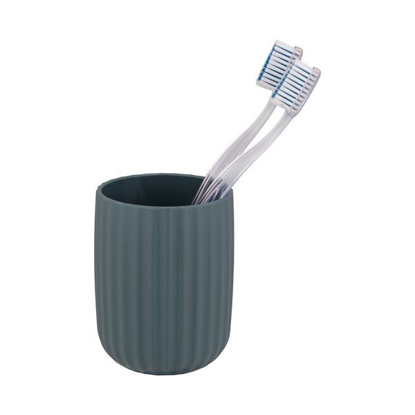 Bicchiere di plastica verde per spazzolini da denti Agropoli - Wenko-image-3