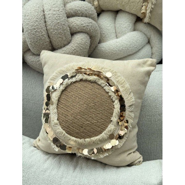 Federa decorativa 43x43 cm Sequins – Mioli Decor-image-1