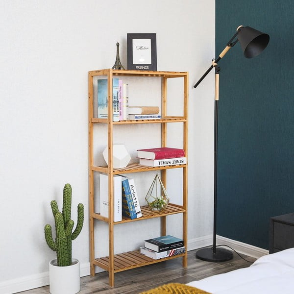 Mensola in bambù, altezza 130 cm - Songmics-image-3