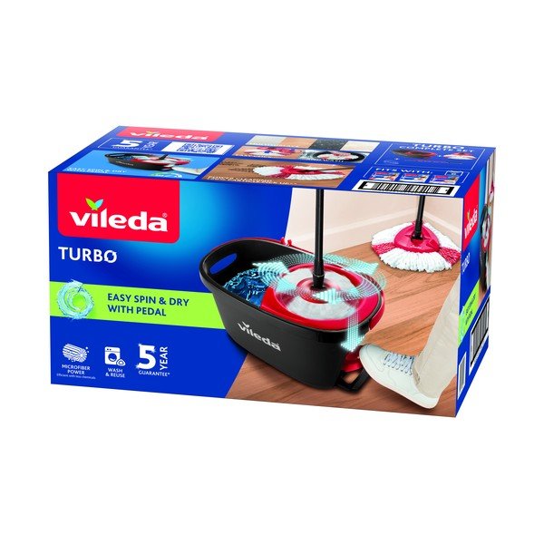 Set di secchi e mop per pavimenti Turbo - Vileda-image-2