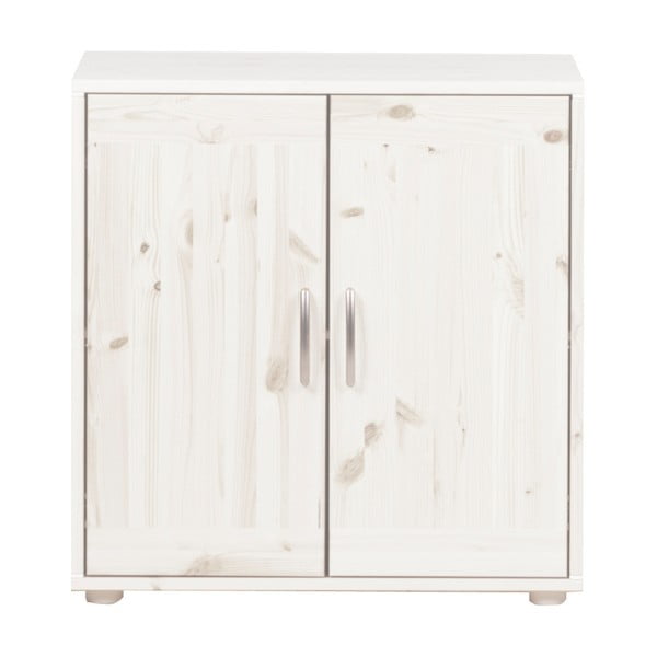 Armadietto per bambini bianco in legno di pino Classic - Flexa-image-1