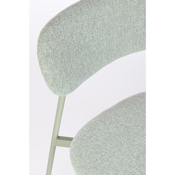 Sedia da pranzo color menta in imbottito Inka – Yes Everyday-image-1