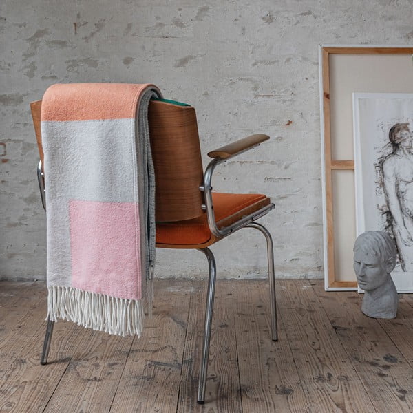 Coperta color verde-mattone 125x190 cm Brick - Mette Ditmer Denmark-image-1