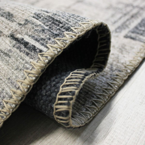 Tappeto grigio lavabile 190x290 cm Silas Abstract – Flair Rugs-image-2