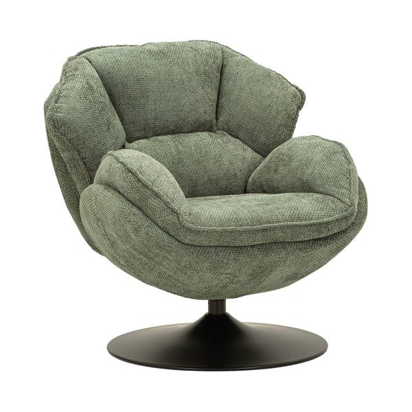 Poltrona verde polveroso girevole Retro Style – Mauro Ferretti