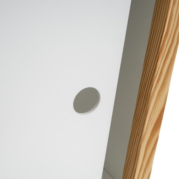 Libreria per bambini bianca con ante scorrevoli 70x77 cm - Casa Selección-image-4