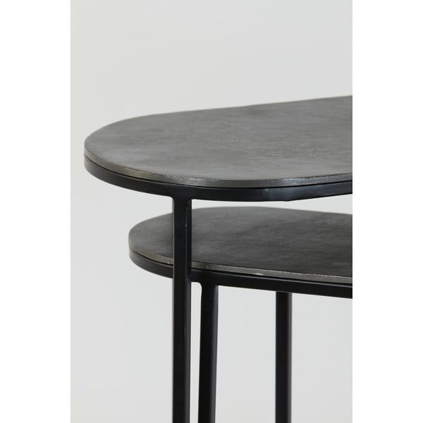 Set di 2 tavolini in metallo 26x53 cm Bocov - Light & Living-image-3