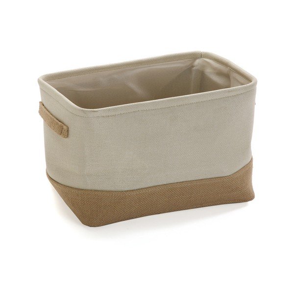 Cesto portaoggetti marrone crema Home - Versa-image-1