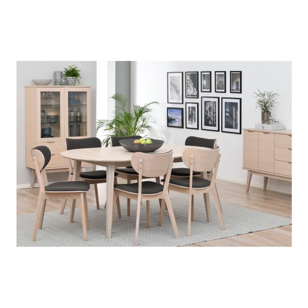 Tavolo da pranzo ovale pieghevole in rovere chiaro , 170 x 105 cm Filippa - Rowico-image-2