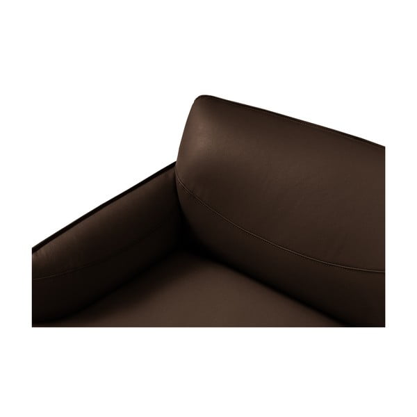 Poltrona in pelle marrone Neso - Windsor & Co Sofas-image-4