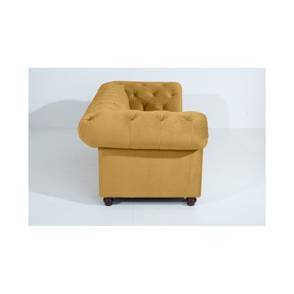 Divano giallo Orleans Velvet, 216 cm - Max Winzer-image-4