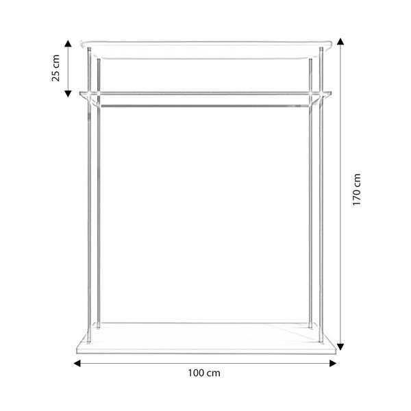Stand appendiabiti bianco Wuppertal - Kalune Design-image-4