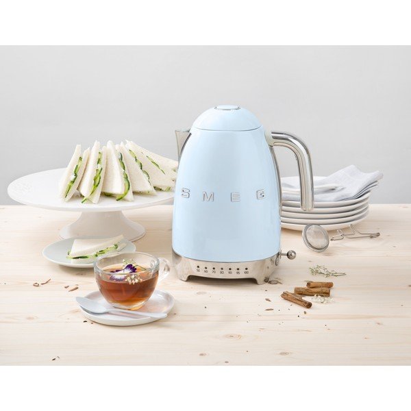 Bollitore in acciaio inox azzurro da 1,7 l Retro Style - SMEG-image-1
