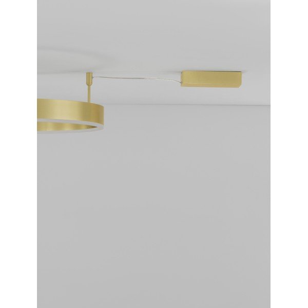 Plafoniera LED color ottone in alluminio con intensità regolabile Motif – Nova Luce-image-3