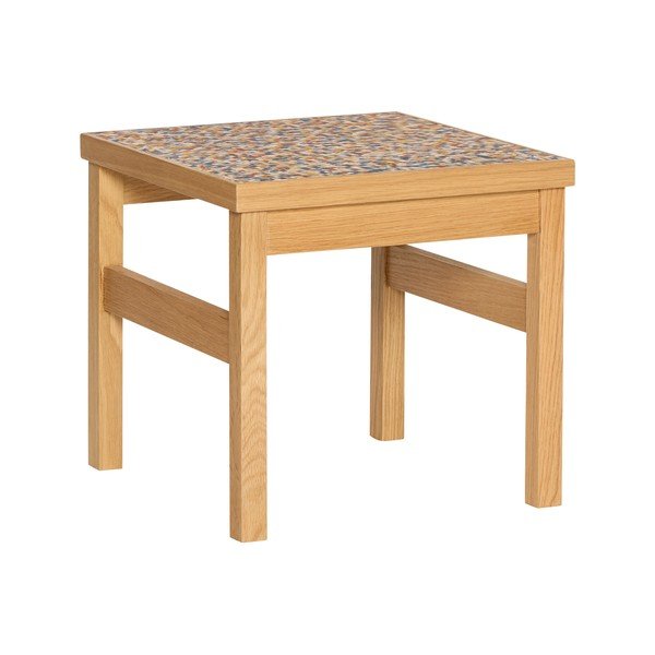 Tavolino con effetto rovere 40x40 cm Confetti – Hübsch