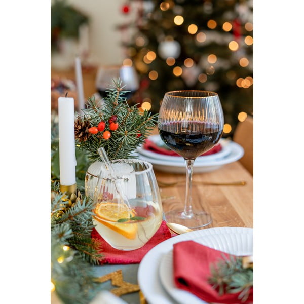 Sottobicchieri rossi in set da 4 Lava Falls - Linen Tales-image-3