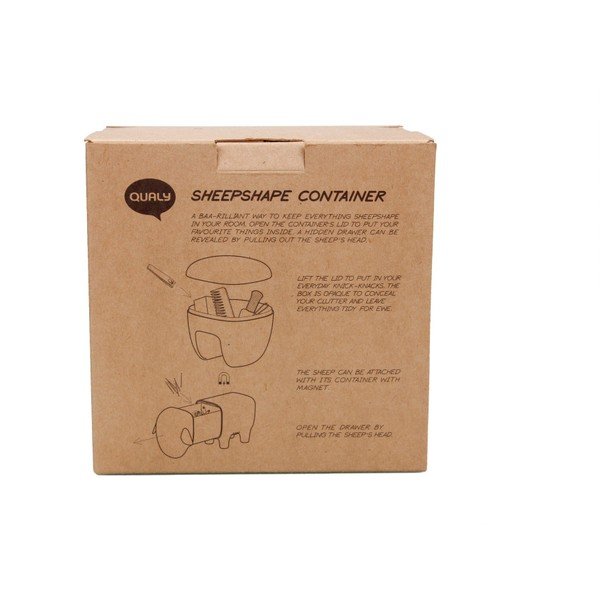 Contenitore trasparente multiuso a forma di pecora &CO Sheepshape Container - Qualy-image-2