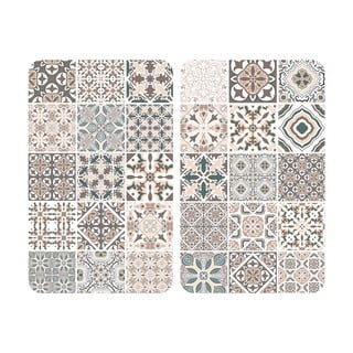 Set di 2 coperchi in vetro per fornello Universal Tile - Wenko
