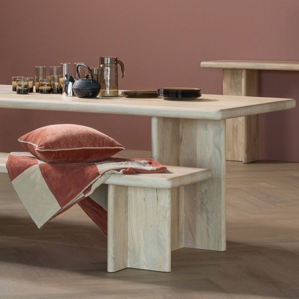 Tavolo da pranzo in mango massiccio 90x180 cm Ato – WOOOD-image-1