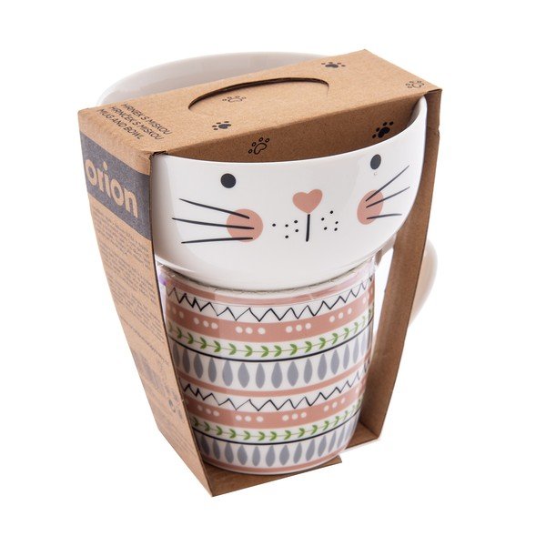 Set di tazza e ciotola in porcellana 2 pezzi 350 ml - Orion-image-4