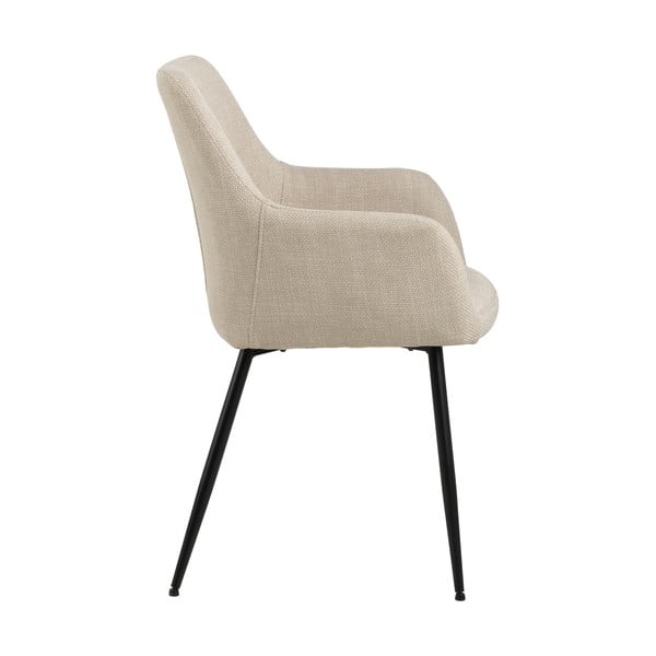 Set di sedie da pranzo beige in imbottito con braccioli 2 pz Lizzy – Actona-image-3