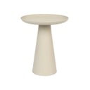 Tavolino in alluminio beige , ø 34,5 cm Ringar - White Label