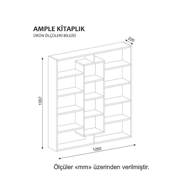 Biblioteca bianca Gardo Ample - Wooden Art-image-1