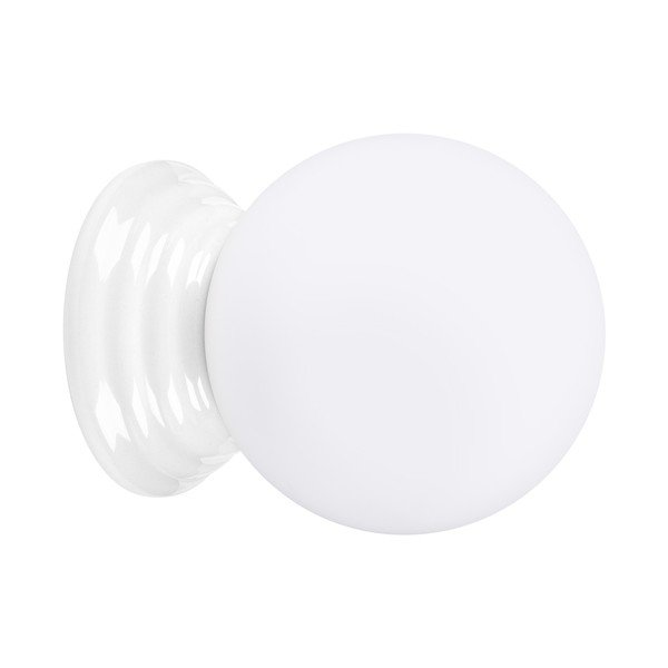 Lampada da parete bianca in ceramica ø 12 cm Farsa – Sollux