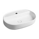 Lavabo bianco in ceramica 60x40 cm Infinity Oval – Sapho