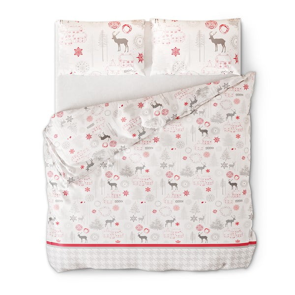 Biancheria da letto in flanella crema per letto matrimoniale 200x200 cm Lappi - AmeliaHome