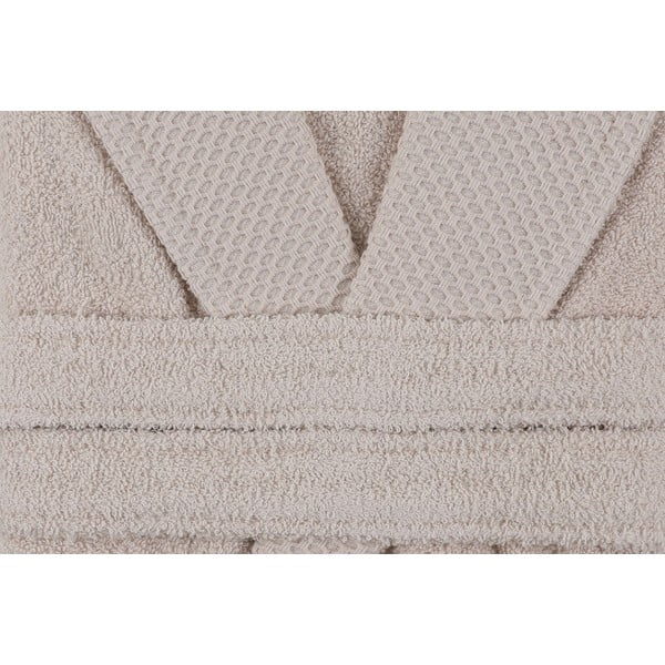 Accappatoio in cotone beige taglia XL Cappa - Foutastic-image-3