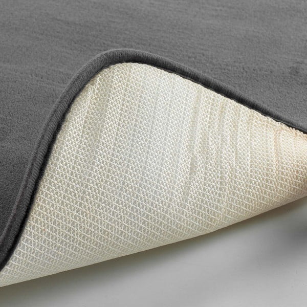 Tappeto bagno antracite 45x75 cm Vitamine - douceur d'intérieur-image-4