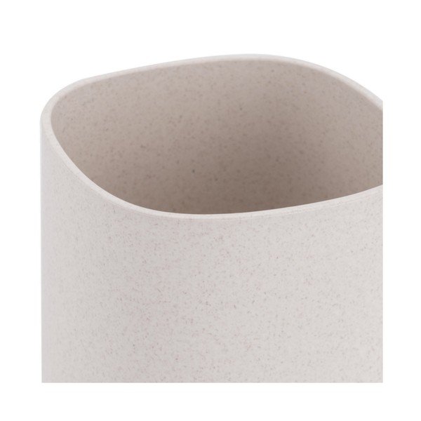 Bicchiere di plastica beige per spazzolini da denti Cris - Tomasucci-image-1