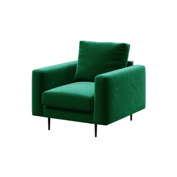 Poltrona in velluto verde scuro Devichy Levie - devichy-image-2