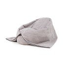 Pouf a sacco per bambini grigio chiaro con rivestimento in velluto a coste Cocoon 100 – SLOWDOWN