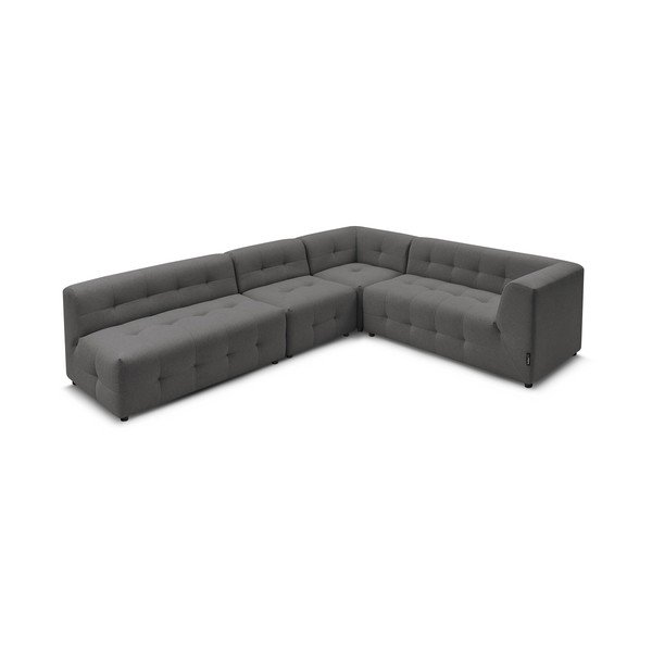 Divano angolare grigio scuro (angolo destro) Kleber - Bobochic Paris-image-3
