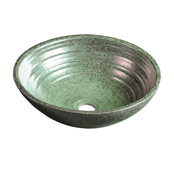 Lavabo rotondo verde in ceramica ø 43 cm Attila – Sapho