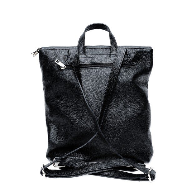 Černý kožený batoh Isabella Rhea-image-3