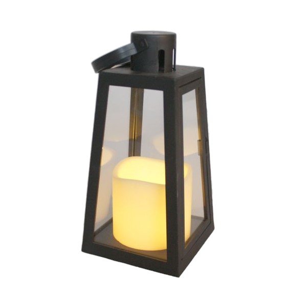 Lanterna LED nera (altezza 20 cm) - Dakls